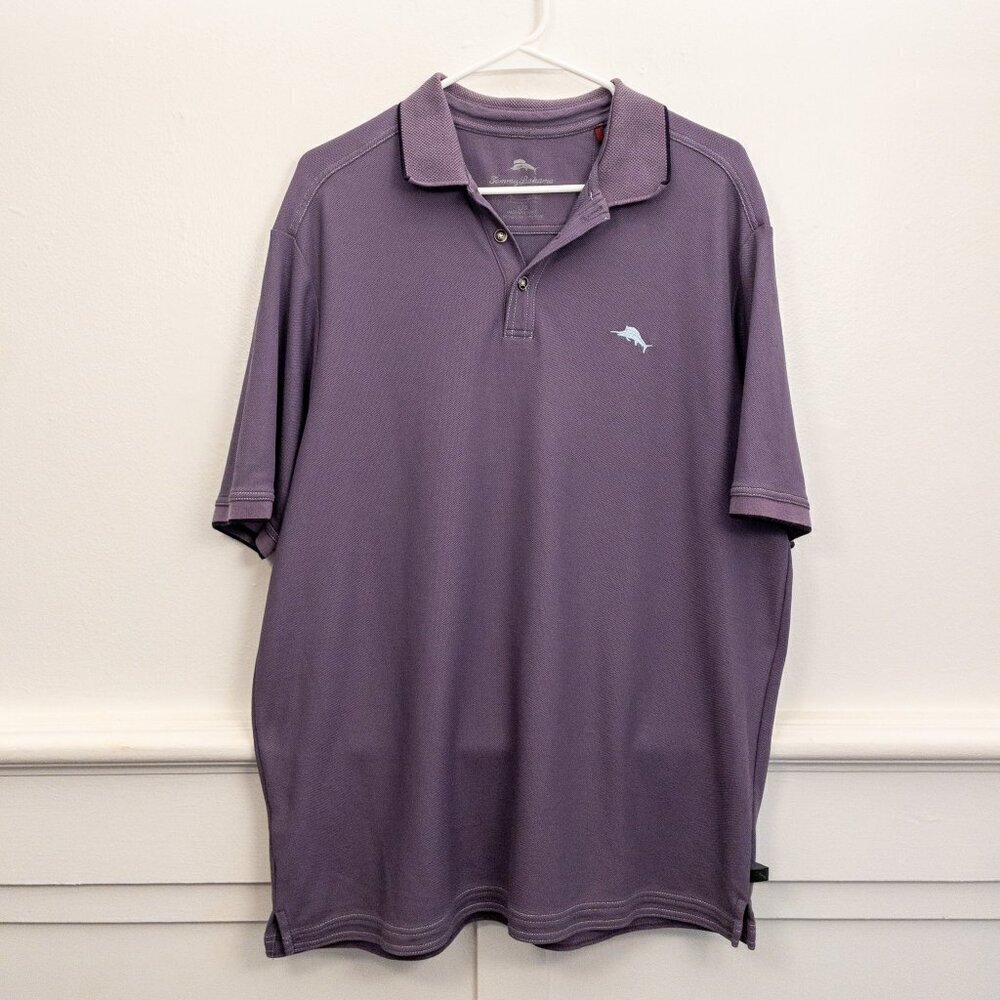 Tommy Bahama Pima Cotton Polo Shirt – Size L | Soft Purple Luxury Casualwear - Picture 1 of 3